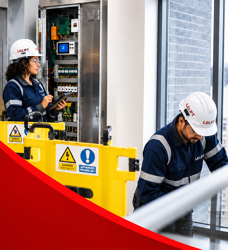 Pekerjaan modernisasi sistem lift dan eskalator